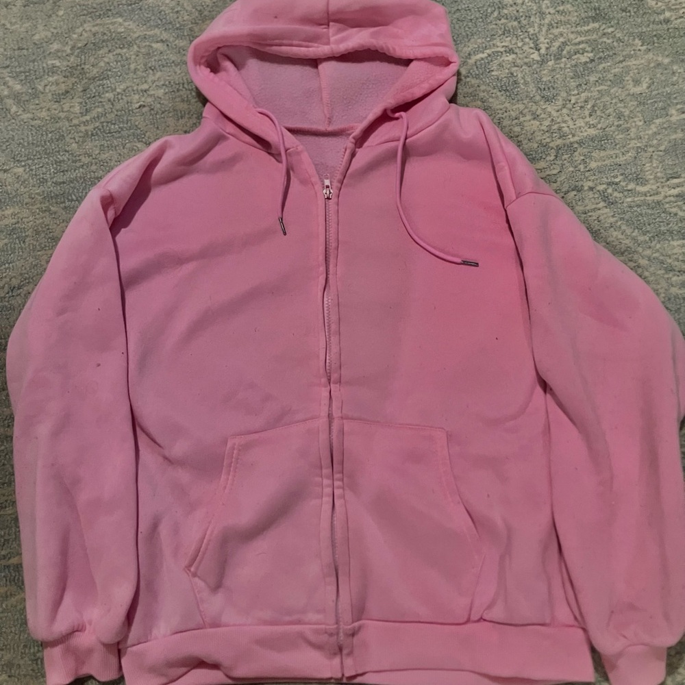 Pink Hoodie - Zip Up
